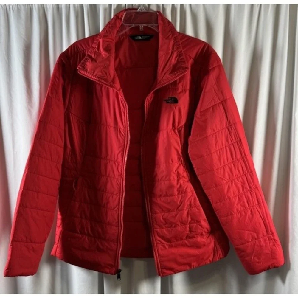 The North Face‎ Red Lightweight Puffer Jacket Full Zip Quilted XL 73-09